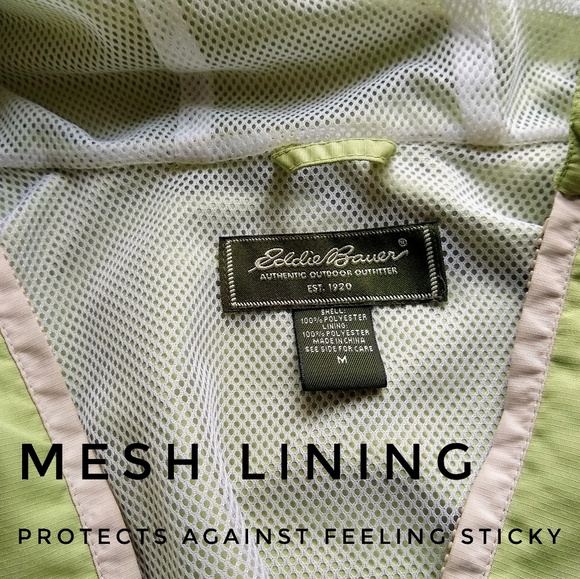 Eddie Bauer Lined Quarter Zip Rain Jacket - Picture 3 of 8